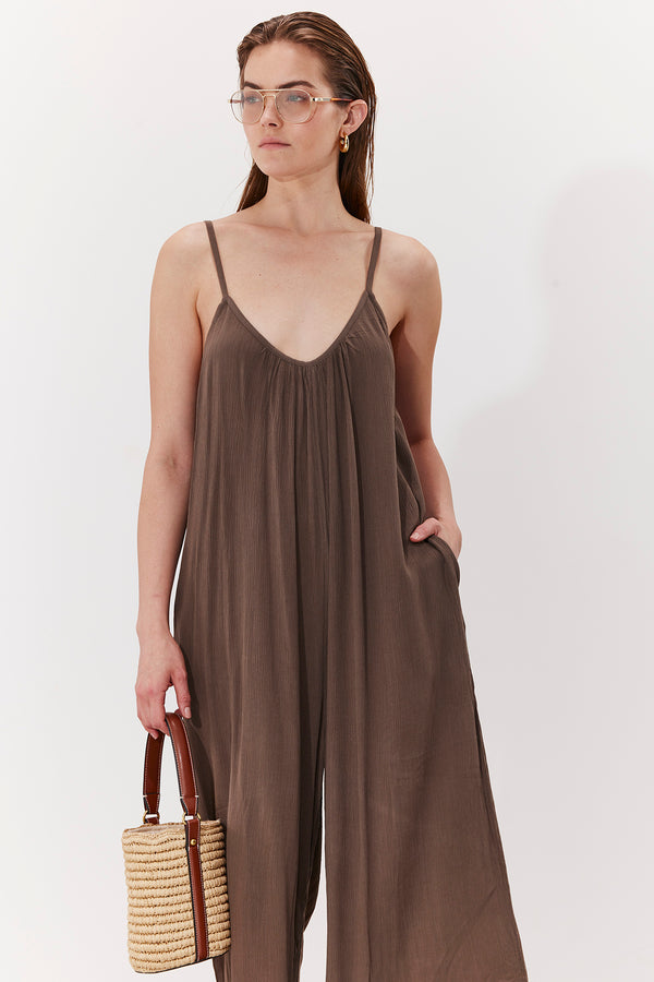 MARRAKECH PLAYSUIT IN KHAKI