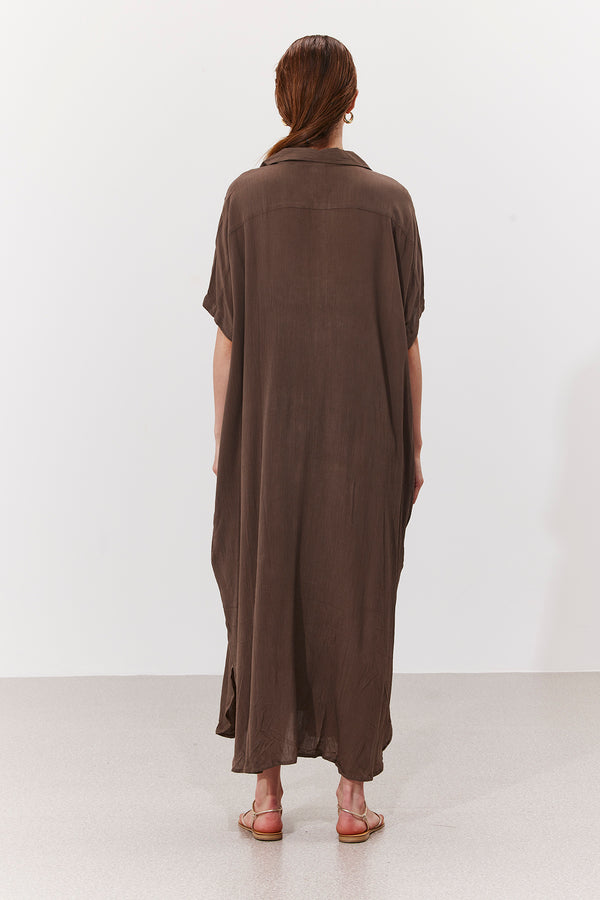 MARRAKESH GALABIA IN KHAKI