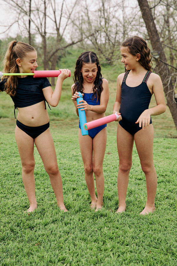 GIRLS SWIMSUIT IN BLACK