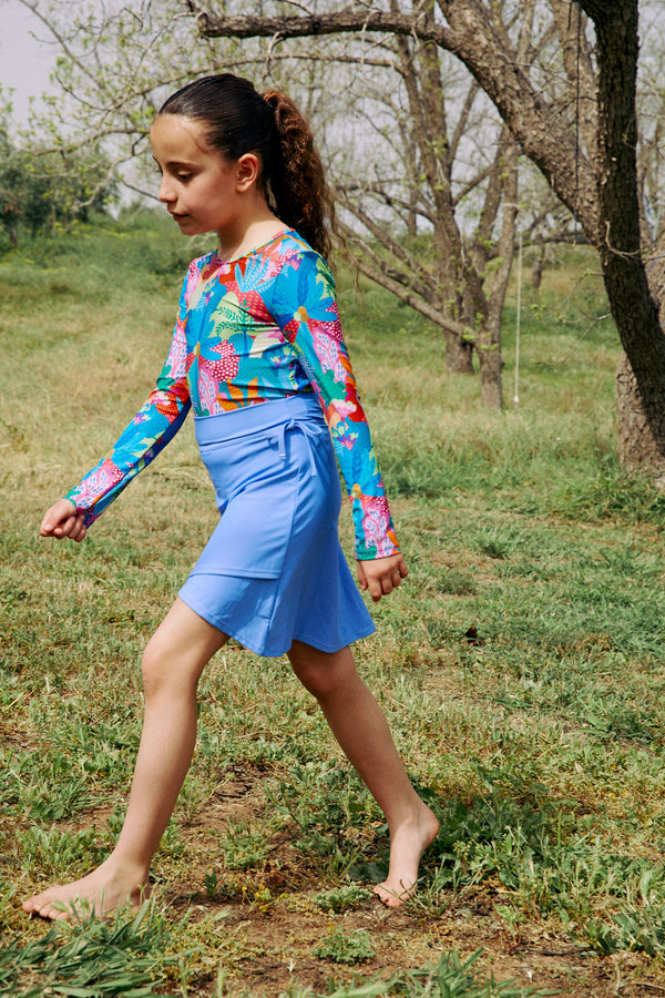 GIRLS BLUE SKIRT