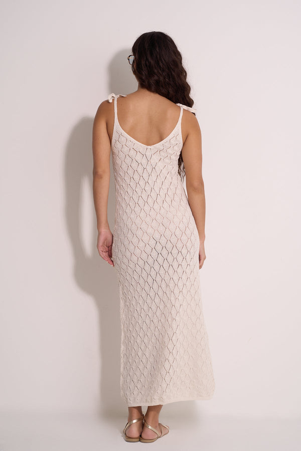 CROCHET BEACH DRESS - CREAM