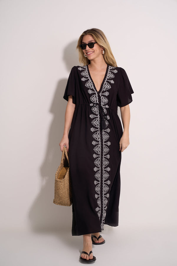 BEACH KFTAN -BLACK