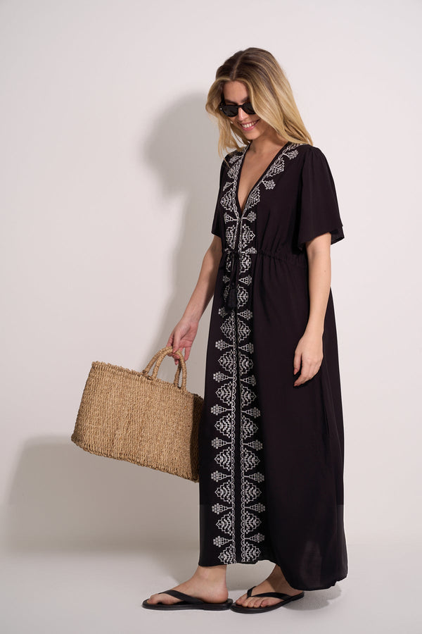 BEACH KFTAN -BLACK