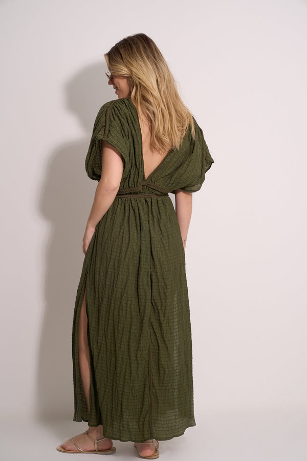 MAXI BEACH DRESS - GREEN
