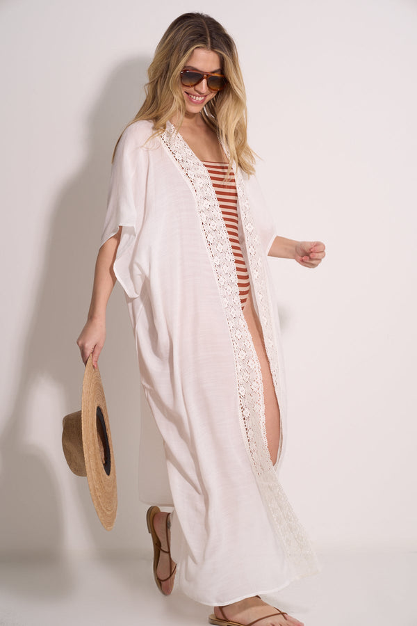KIMONO BEACHWEAR - WHITE