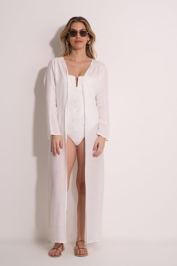 KIMONO BEACHWEAR - WHITE