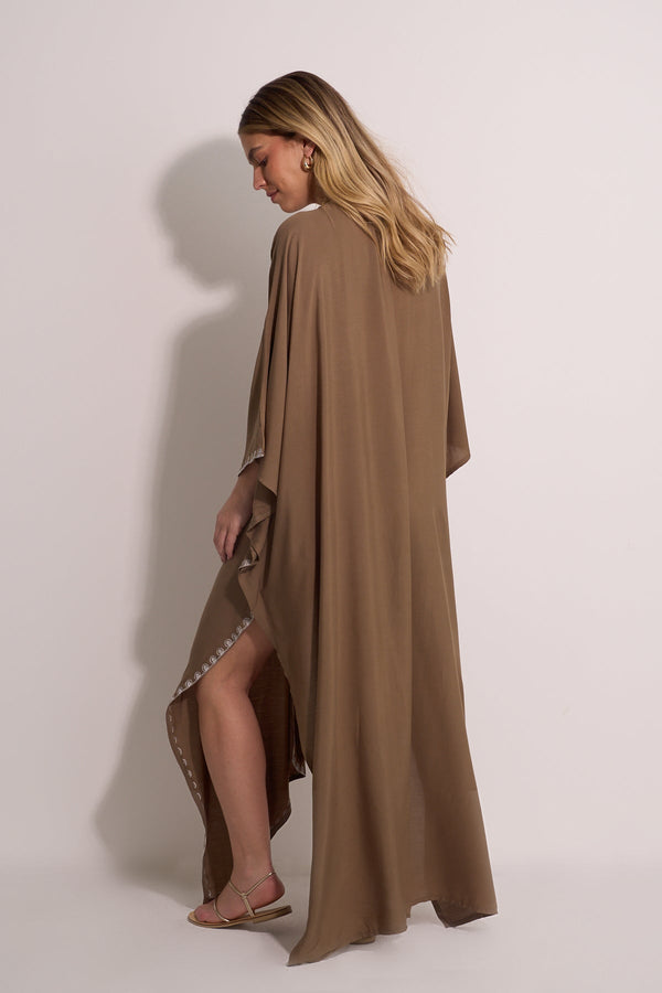 BEACH KIMONO - KHAKI
