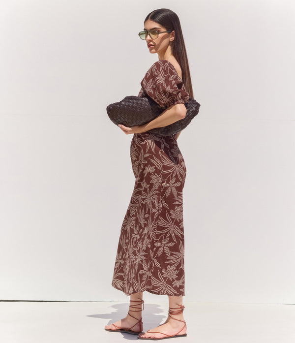 TULUM V-NECK MAXI DRESS