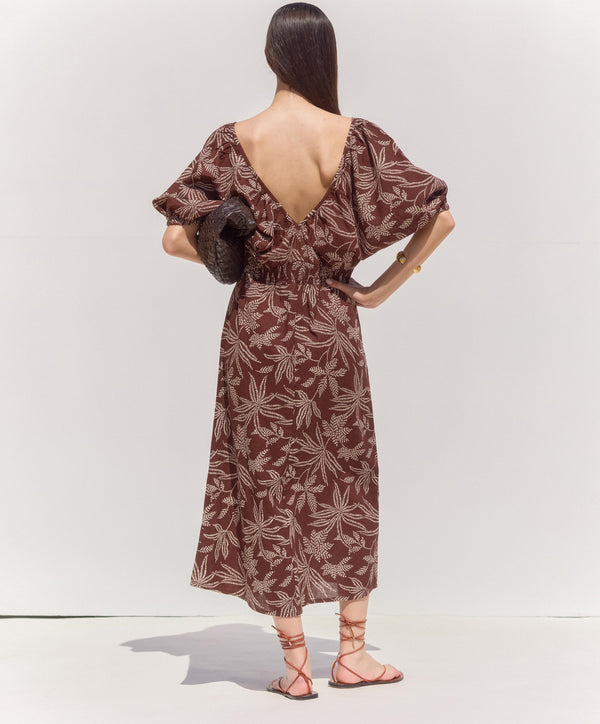 TULUM V-NECK MAXI DRESS