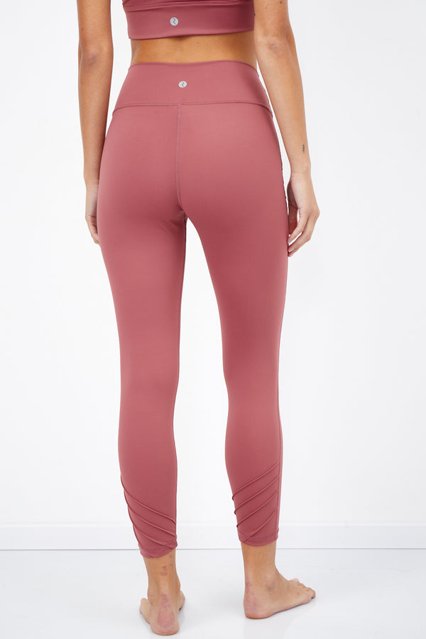 DUSK PINK LONG LEGGING WITH STITCHES