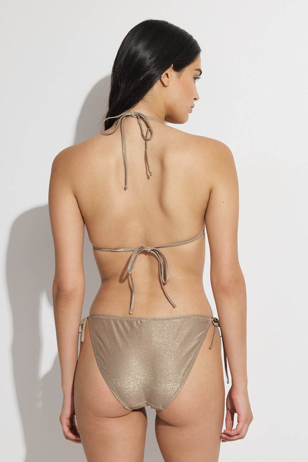 SIMPLY GOTTEX TRIANGLE BIKINI TOP IN GOLD