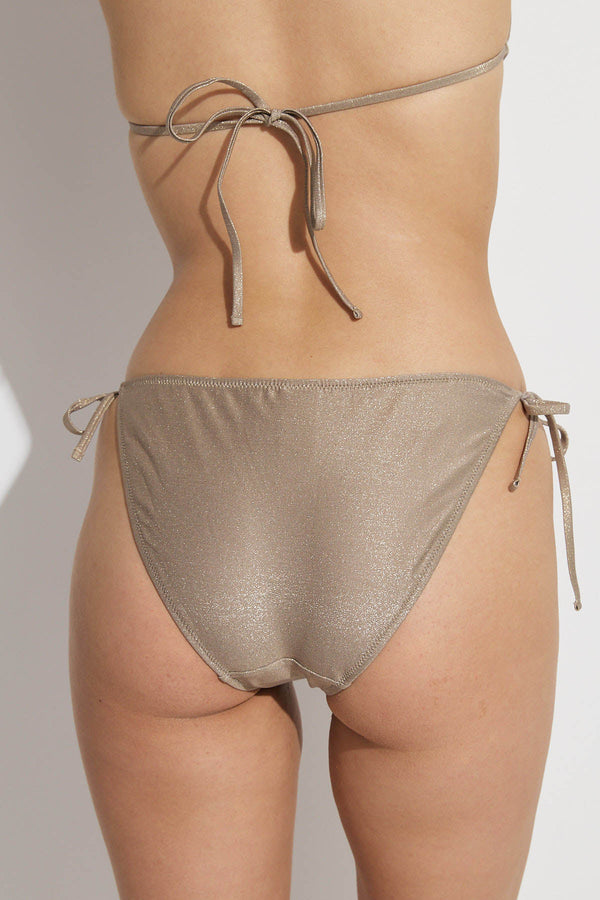 SIMPLY GOTTEX SIDE TIE BOTTOM IN GOLD