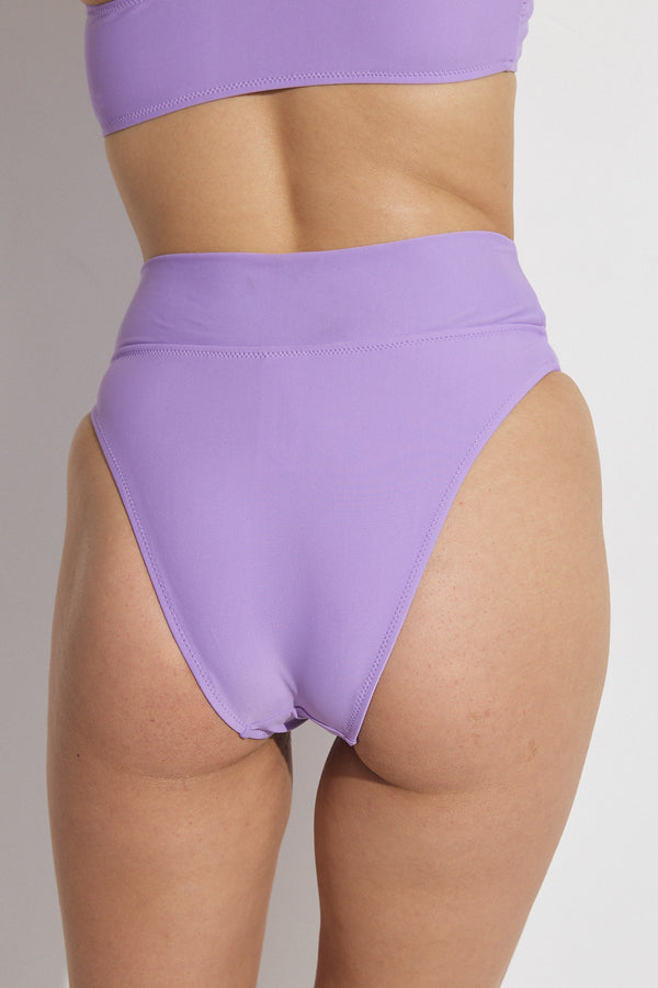 GOTTEX SIMPLY HIGH WAIST BIKINI BOTTOM IN PURPLE