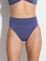 GOTTEX SIMPLY LUREX WAFFLE BIKINI BOTTOM IN BLUE