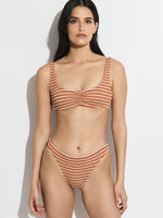 GOTTEX SIMPLY STRIPED  BIKINI TOP  WITH TEXTURED FABRIC
