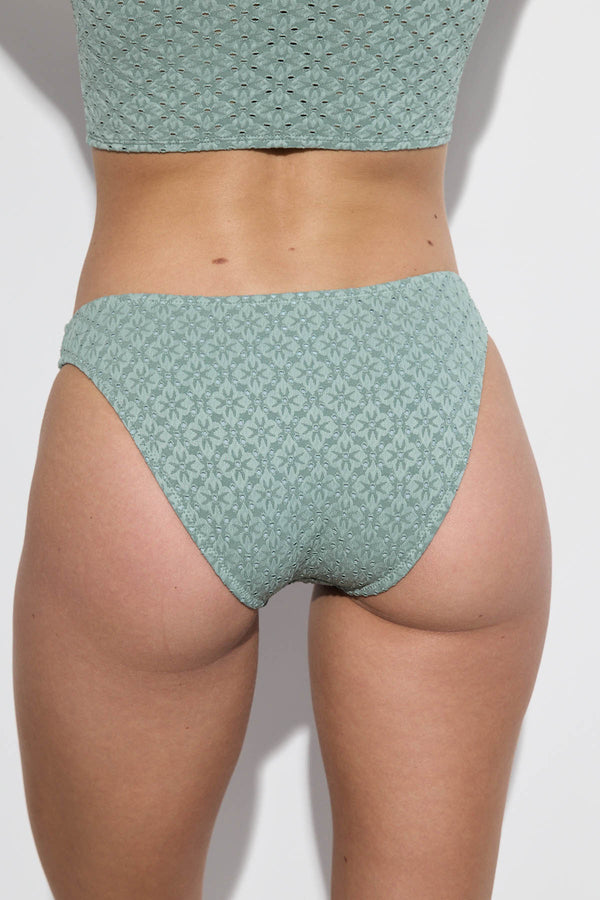 GOTTEX SIMPLY BIKINI BOTTOM WITH TEXTURED FABRIC IN GREEN