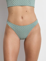 GOTTEX SIMPLY BIKINI BOTTOM WITH TEXTURED FABRIC IN GREEN