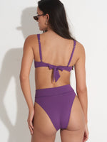 PILPEL HIGH WAIST  BOTTOM IN PURPLE