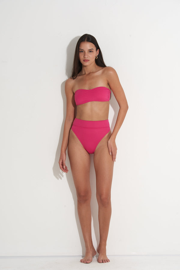 PILPEL BANDEAU BIKINI TOP IN PINK