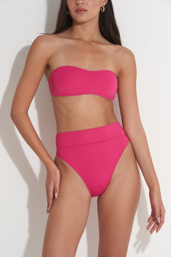 PILPEL BANDEAU BIKINI TOP IN PINK