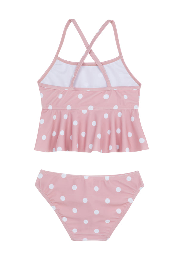GIRLS BIKINI SET WITH RUFFLES IN PINK