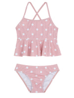 GIRLS BIKINI SET WITH RUFFLES IN PINK