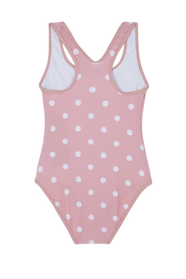 GIRLS SWIMSUIT WITH FRONT POCKETS IN PINK