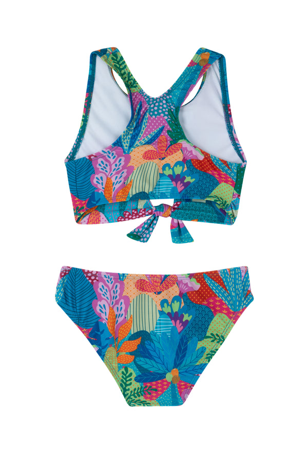 GIRLS TROPICAL BIKINI SET