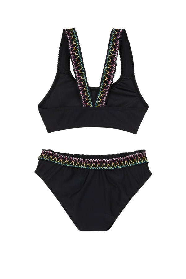 GIRLS BIKINI SET IN BLACK