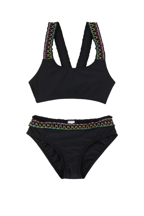 GIRLS BIKINI SET IN BLACK