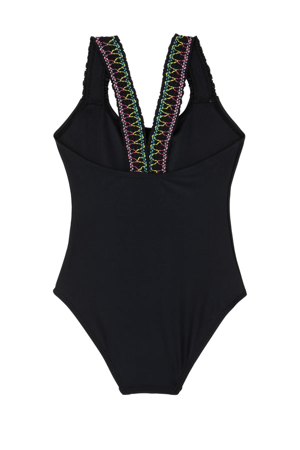 GIRLS SWIMSUIT IN BLACK