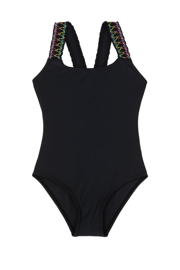 GIRLS SWIMSUIT IN BLACK