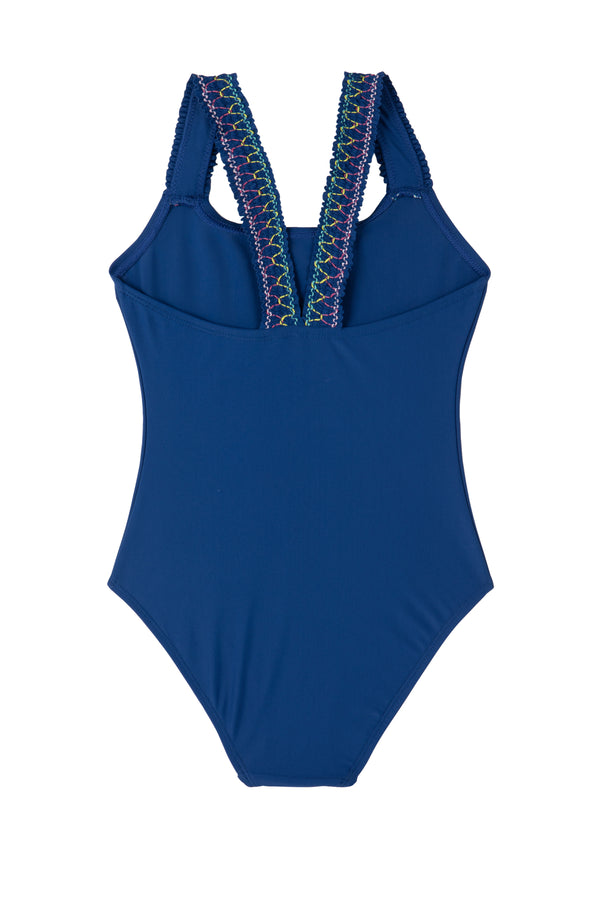 GIRLS SWIMSUIT IN NAVY