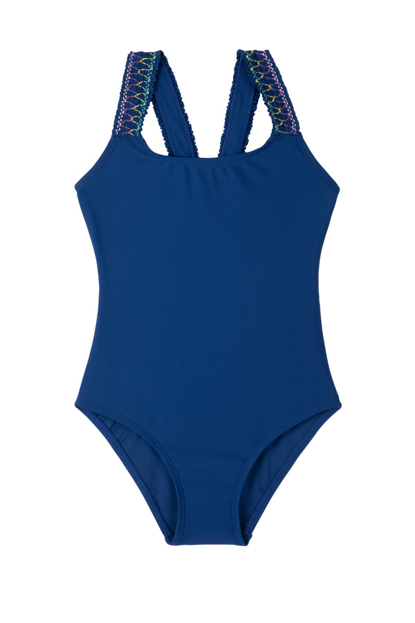 GIRLS SWIMSUIT IN NAVY