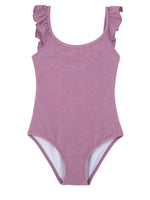 GIRLS SWIMSUIT WITH RUFFLES IN PINK
