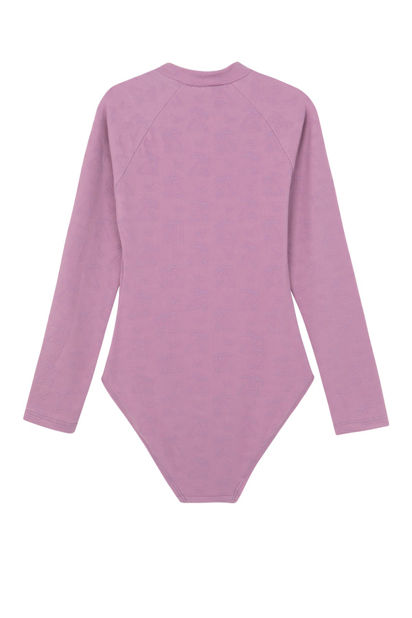 GIRLS LONG SLEEVED SWIMSUIT IN PINK