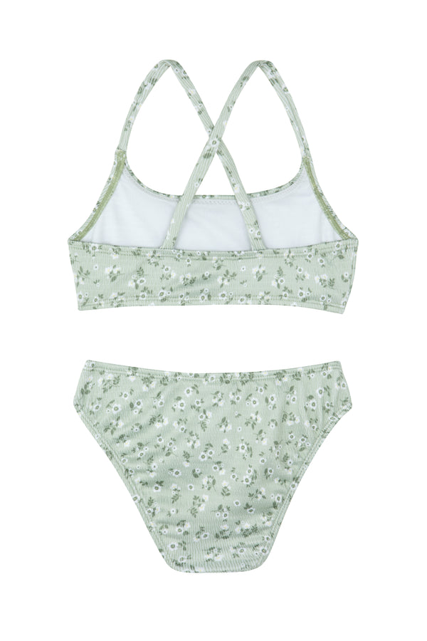 GIRLS BIKINI SET WITH BRALETTE IN GREEN