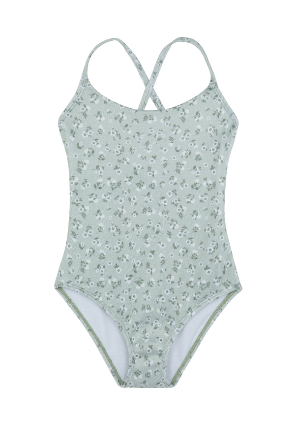 GIRLS SWIMSUIT IN GREEN