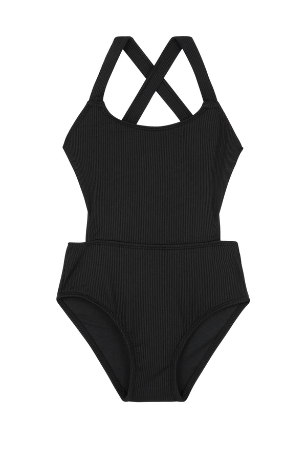 GIRLS SWIMSUIT IN BLACK