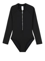 GIRLS LONG SLEEVED SWIMSUIT IN BLACK