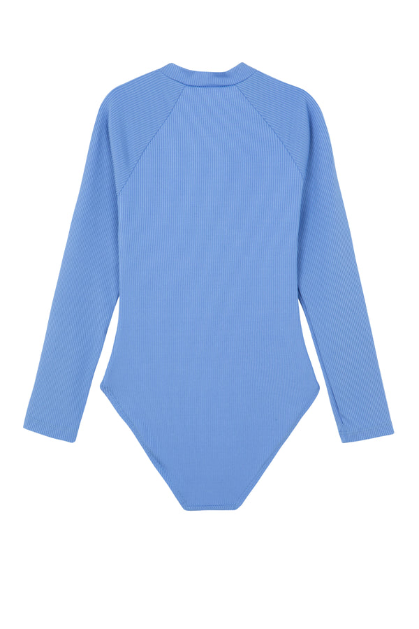GIRLS LONG SLEEVED SWIMSUIT IN BLUE
