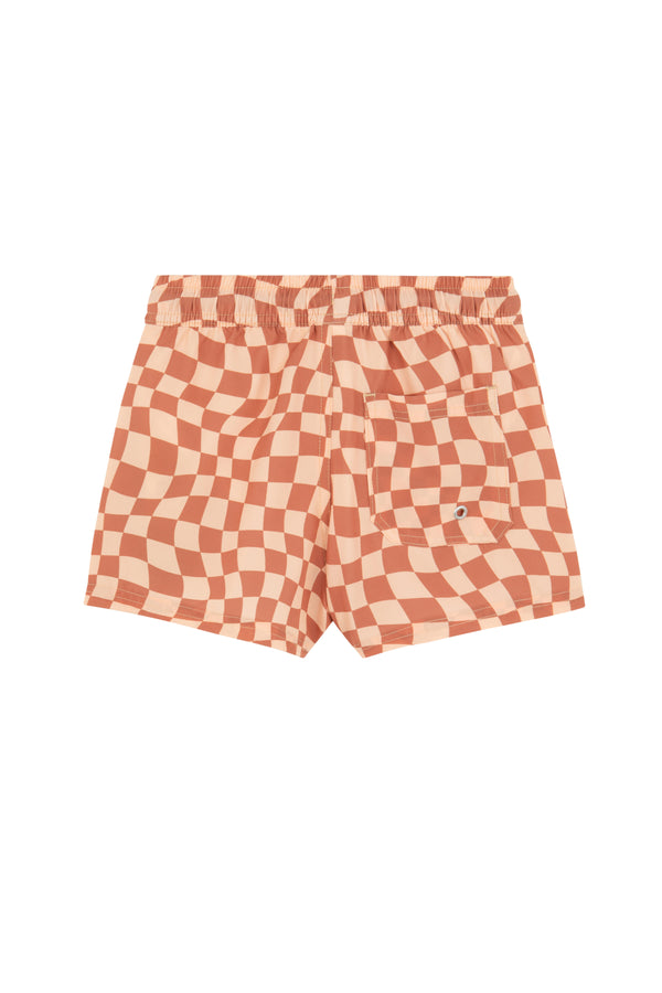 KIDS SWIM SHORTS IN MULTI ORANGE