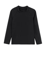 KIDS LONG SLEEVE SWIM TOP IN BLACK
