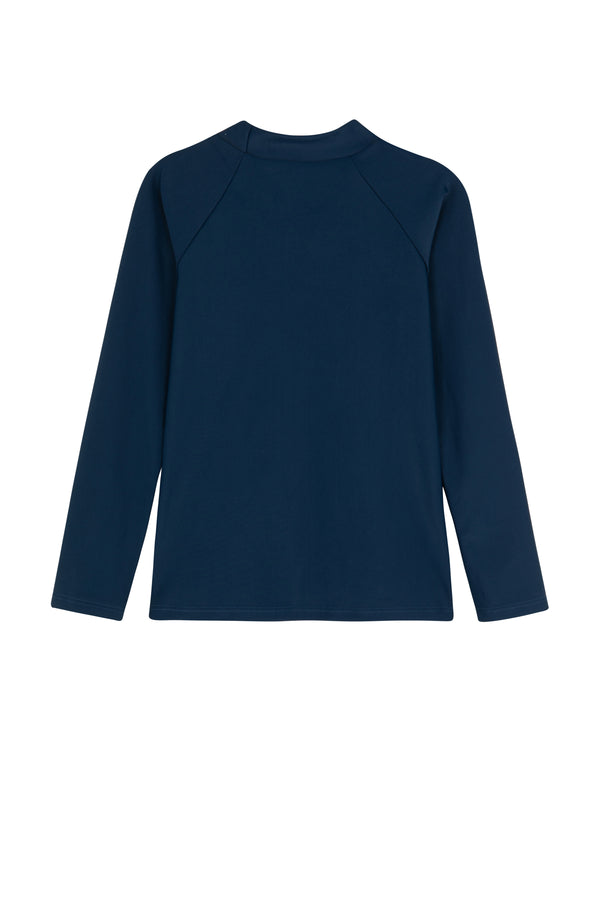 KIDS LONG SLEEVE SWIM TOP IN NAVY