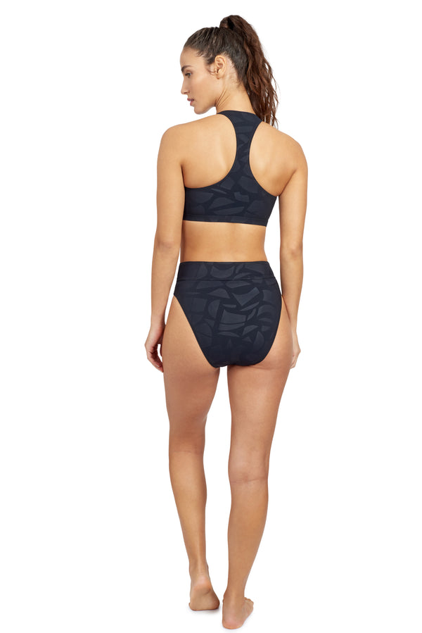 FREE SPORT HIGH NECK BIKINI TOP GEO CLUB