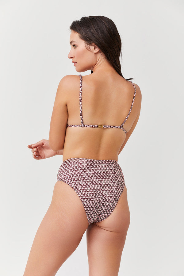 LUMA RETRO LUXURY TRIANGLE BIKINI TOP
