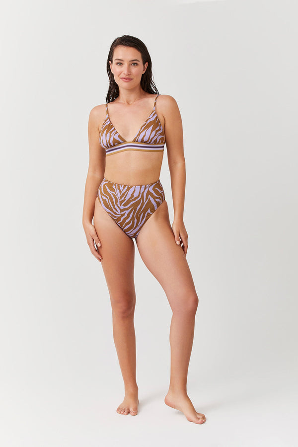 LUMA WILD NOSTALGIA HIGH LEG HIGH WAIST BIKINI BOTTOM