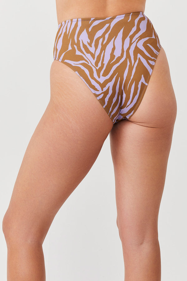 LUMA WILD NOSTALGIA HIGH LEG HIGH WAIST BIKINI BOTTOM