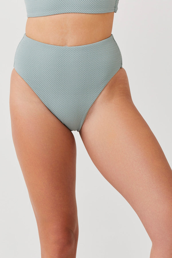 LUMA SENSUAL SIMPLICITY HIGH LEG HIGH WAIST BIKINI BOTTOM