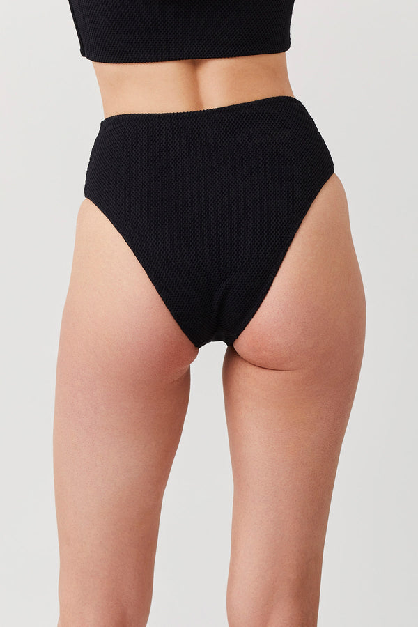 LUMA SENSUAL SIMPLICITY HIGH LEG HIGH WAIST BIKINI BOTTOM